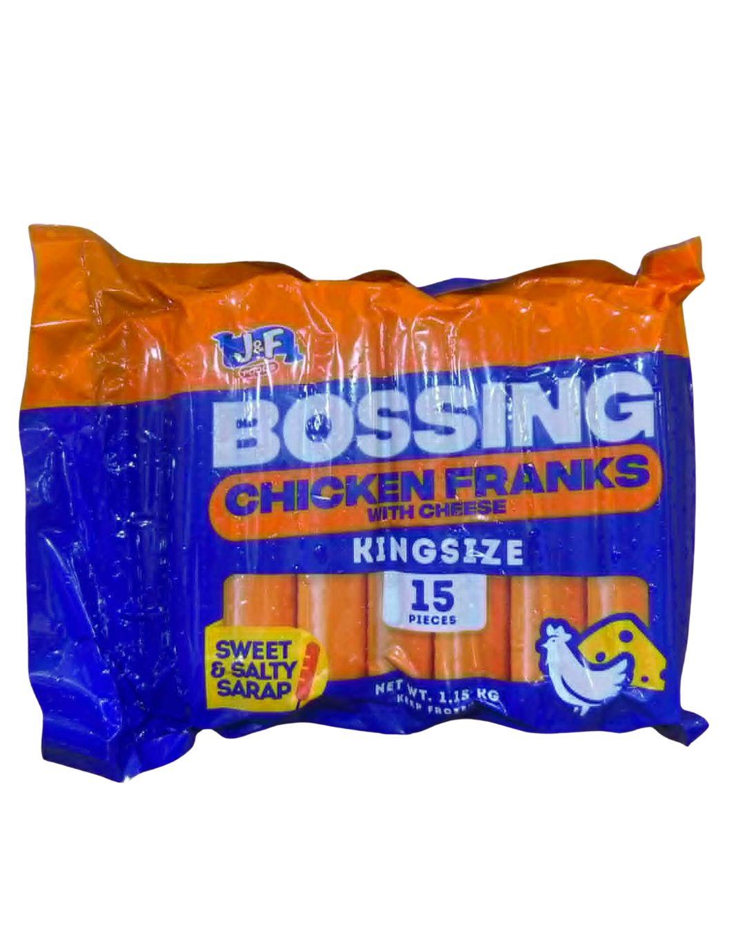 Bossing Chicken Franks w/ Cheese 15pcs