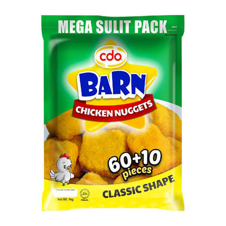 CDO Barn Chicken Nuggets - Classic Shape 1kg