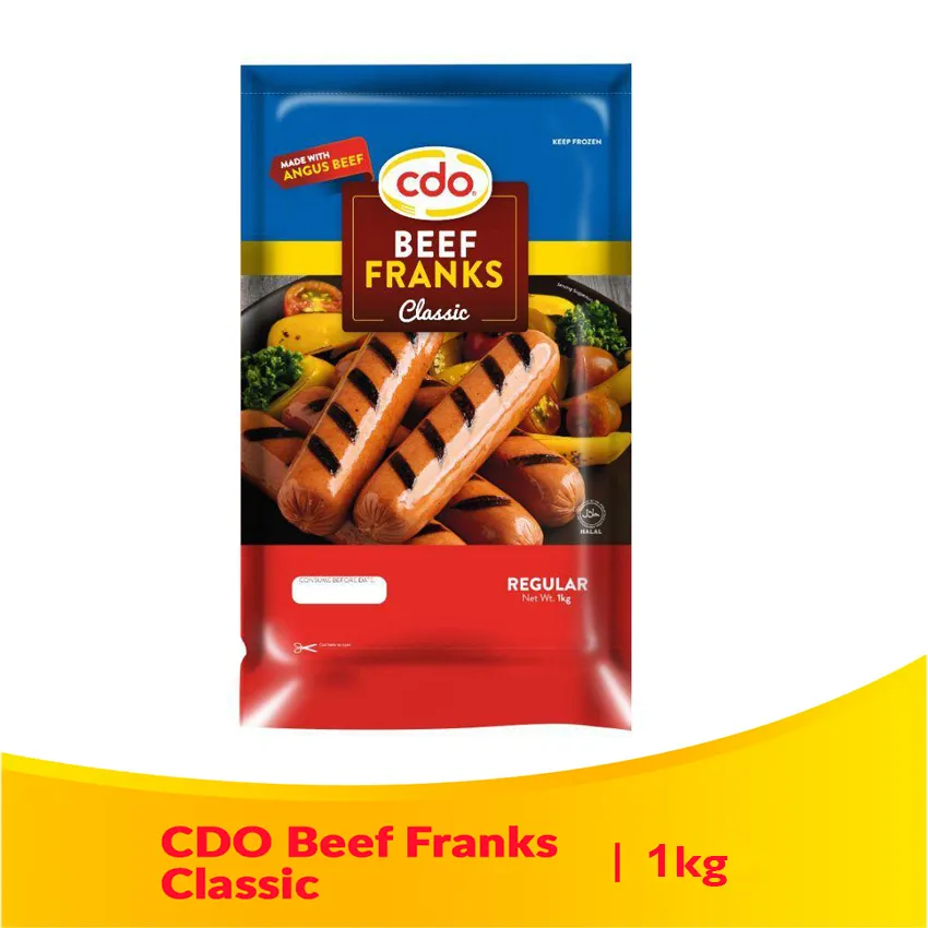 CDO Beef Franks Classic Regular 1kg