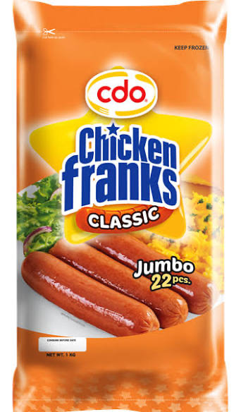 CDO Chicken Franks Classic Jumbo 1kg