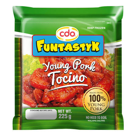 CDO Funtastyk Young Pork Tocino - Regular Flat Pack 225g