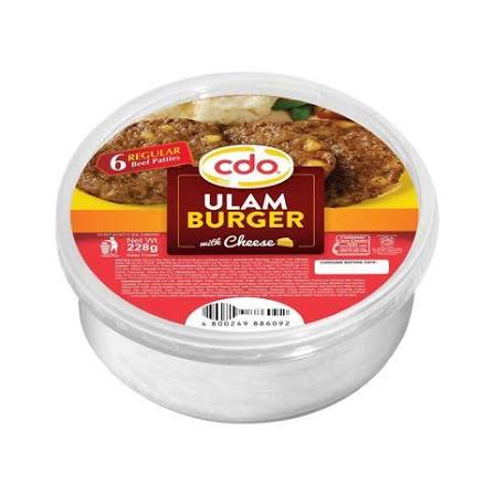 CDO Ulam Burger with Cheese 228g