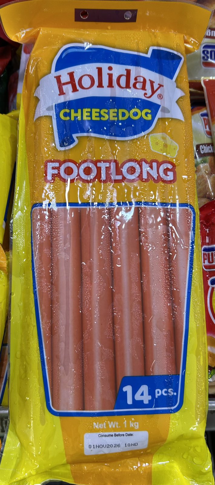 Holiday Footlong Cheesedog 1kl 14pcs